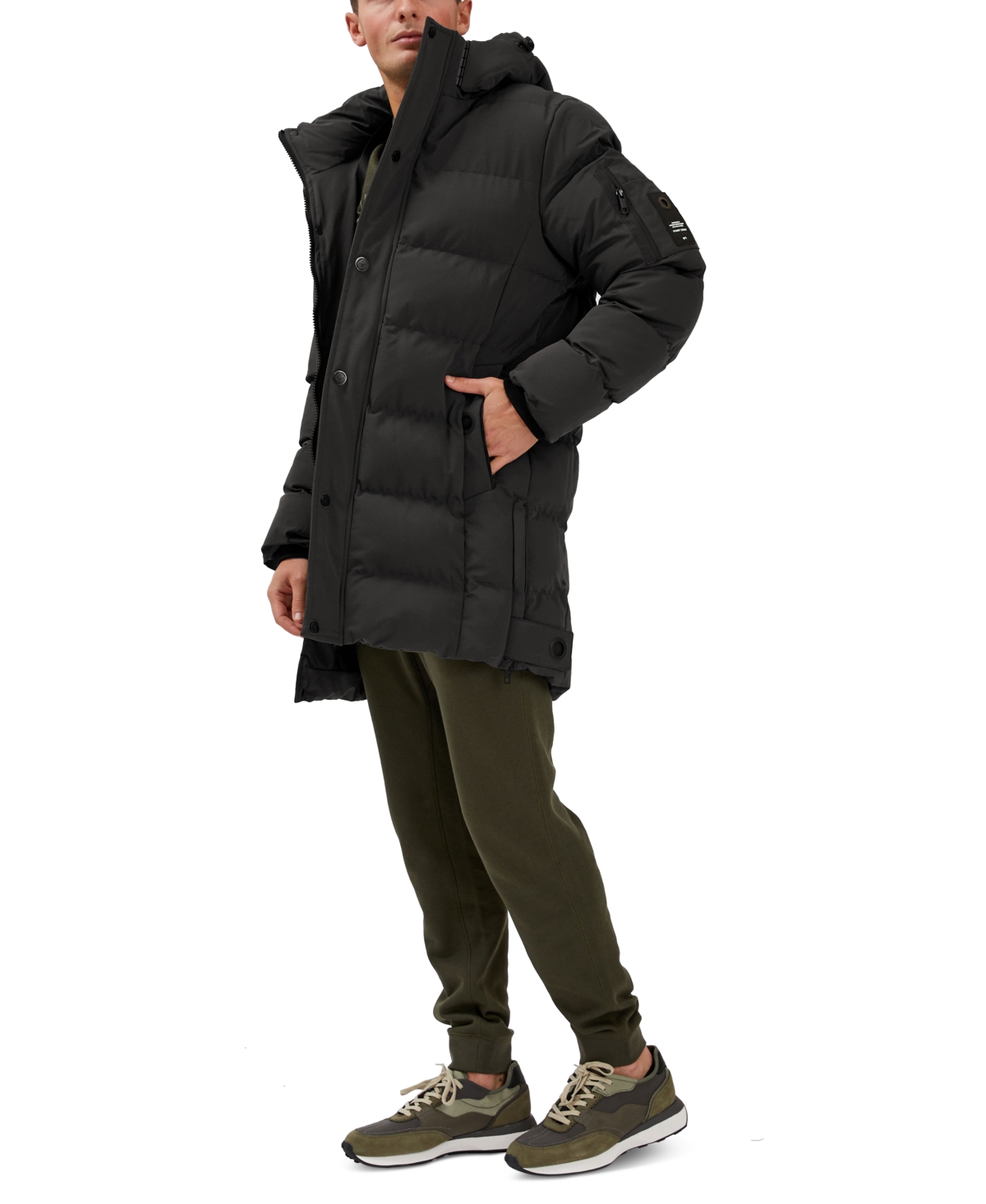 Point Zero Men's Long Puffer Jacket