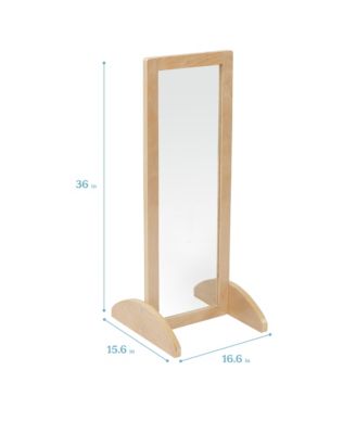 Toddler Single-Sided Bi-Directional Mirror, Natural