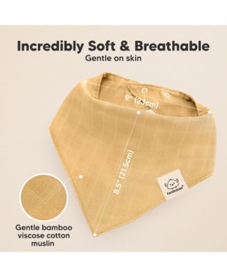 8pk Lumi Muslin Baby Bibs, Bandana Bibs for Baby Boy, Baby Girl, Muslin Drool Bib for Newborn, Toddler