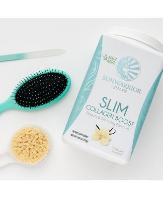 SLIM Collagen Boost Protein Powder, Beauty & Slimming Formula, Plant-Based Protein, Vanilla Flavor, Sunwarrior, 750gm
