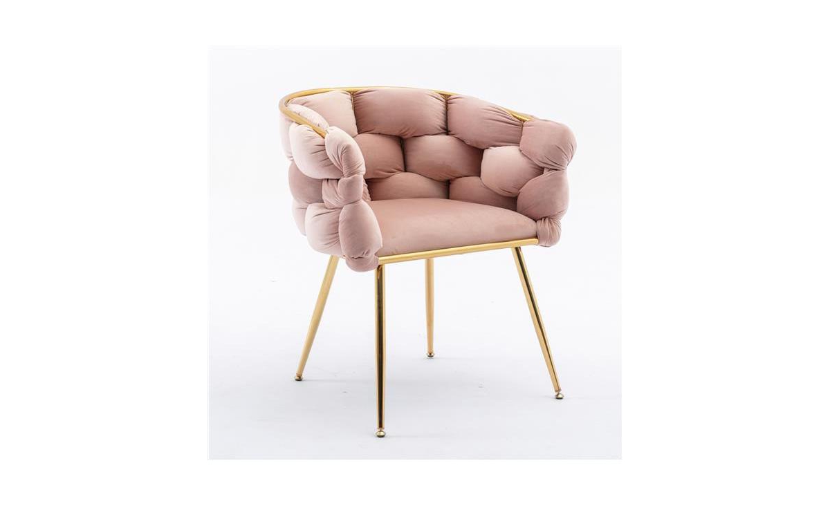 Slickblue Luxury Modern Velvet Single Sofa Chair Simple and Elegant Leisure Seating