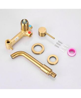 Wall Mount Faucet for Bathroom Sink or Bathtub Sleek and Space-Saving Design