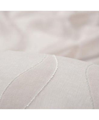 Premium Quatrefoil Voile Sheer Curtains - 2-Panel Light Filtering Curtains for Living Room, Bedroom, Kitchen - 52" x 63" - Beige