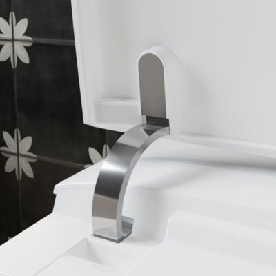 27.9x15.4x19.3 in Smart Toilet All-in-one - UV Sterilization, Radar Sensing Flip Cover, Instant Cleaning, Warm Air Drying,US Standard 110V