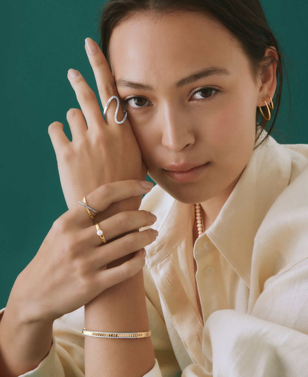 Audrey By Aurate Diamond Infinity Statement Ring (1/2 Ct. T.w.) In Gold Vermeil Or Sterling Silver, Created For Macy' In Sterling Silver