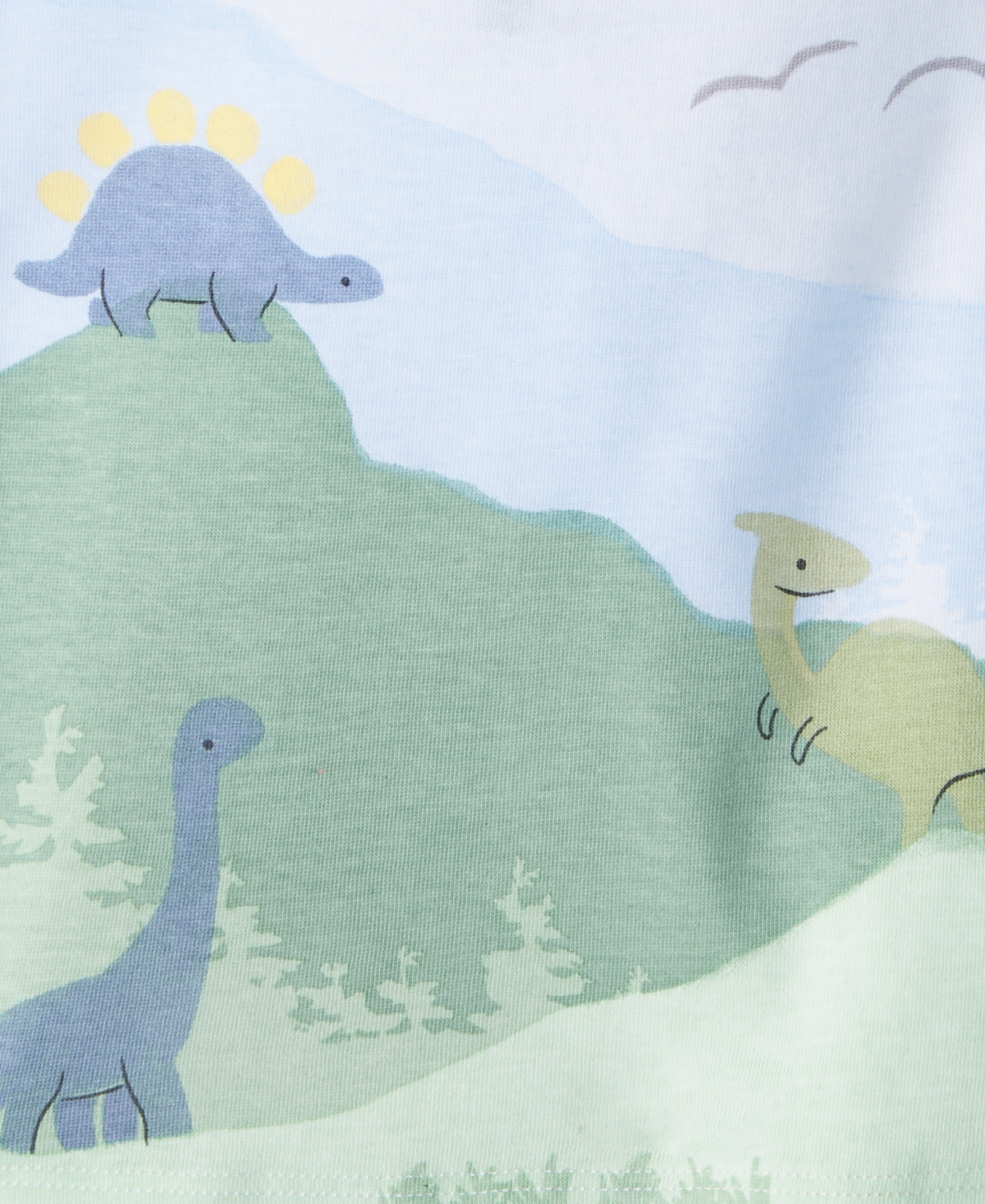 First Impressions Baby Boys Long-Sleeve Dino Mountain Graphic T-Shirt, Created for Macy's