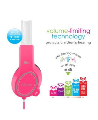 KidJamz KJ35 Safe Listening Headphones for Kids w/ Inline Microphone