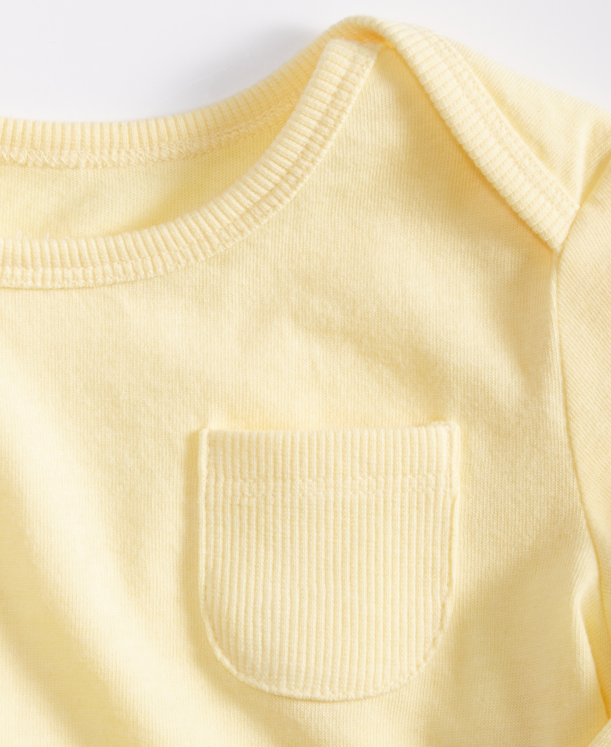 First Impressions Baby Boys Long-sleeve Solid Lap-shoulder T-shirt, Created For Macy's In Pale Banan