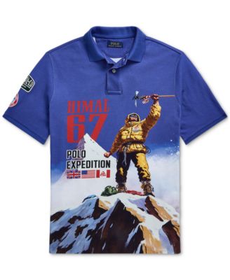 Polo Ralph Lauren Men's Classic-Fit Mesh Graphic Polo Shirt - Macy's