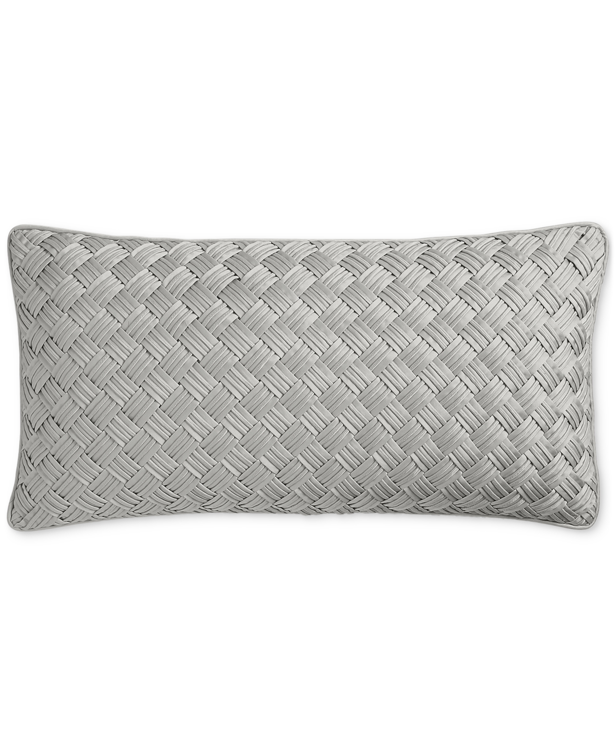 HOTEL COLLECTION BASKETWEAVE DECORATIVE PILLOW, 12" X 24", EXCLUSIVELY AT MACY'S 