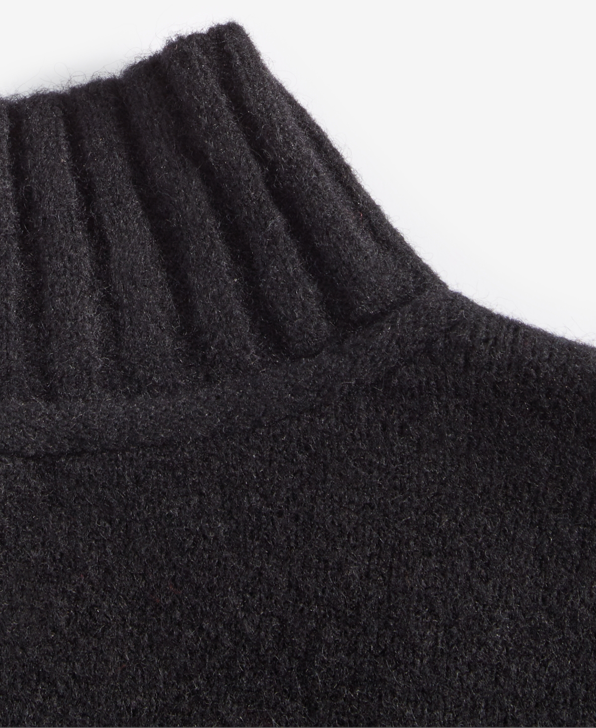 On 34th Women's Mock-neck Jersey Roll-trim Sweater, Exclusively At Macy's In Deep Black