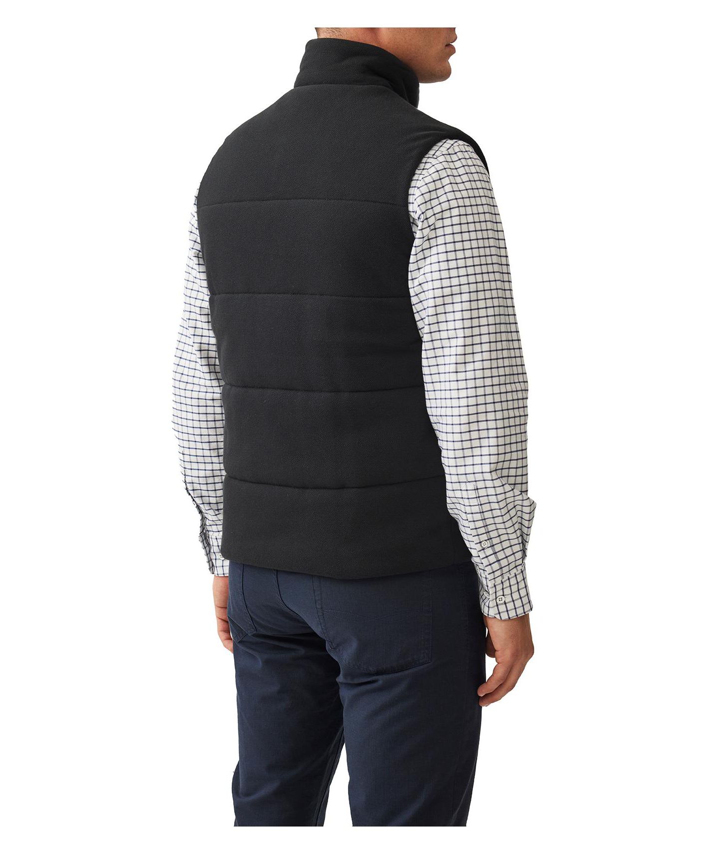 Мужской жилет Rodd & Gunn Lake Ferry Cotton Vest, цвет: Оникс чёрный — фото 3