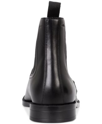 BOSS Hugo Boss Men\'s Black Leather Chelsea Chukka Boots Size 8 Hugo Boss Men main image 3