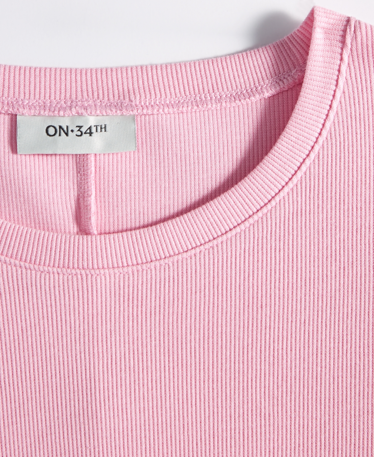 On 34th Women's Knit Elbow Puff Sleeve Top, Created For Macy's In Rosewater