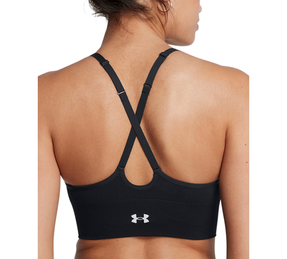Shop Under Armour Women's Vanish Seamless Low-impact Sports Bra In Black