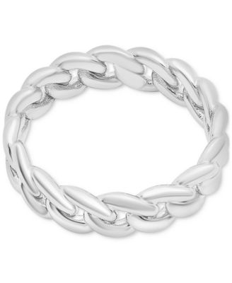 Chain Link Statement Ring in Gold Vermeil or Sterling Silver, Created for Macy's