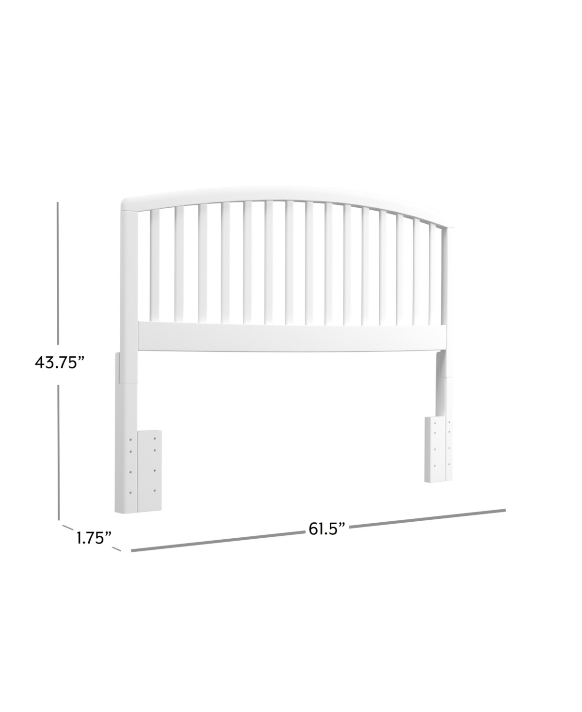 Hillsdale 43.75" Wood Carolina Full/queen Headboard In White
