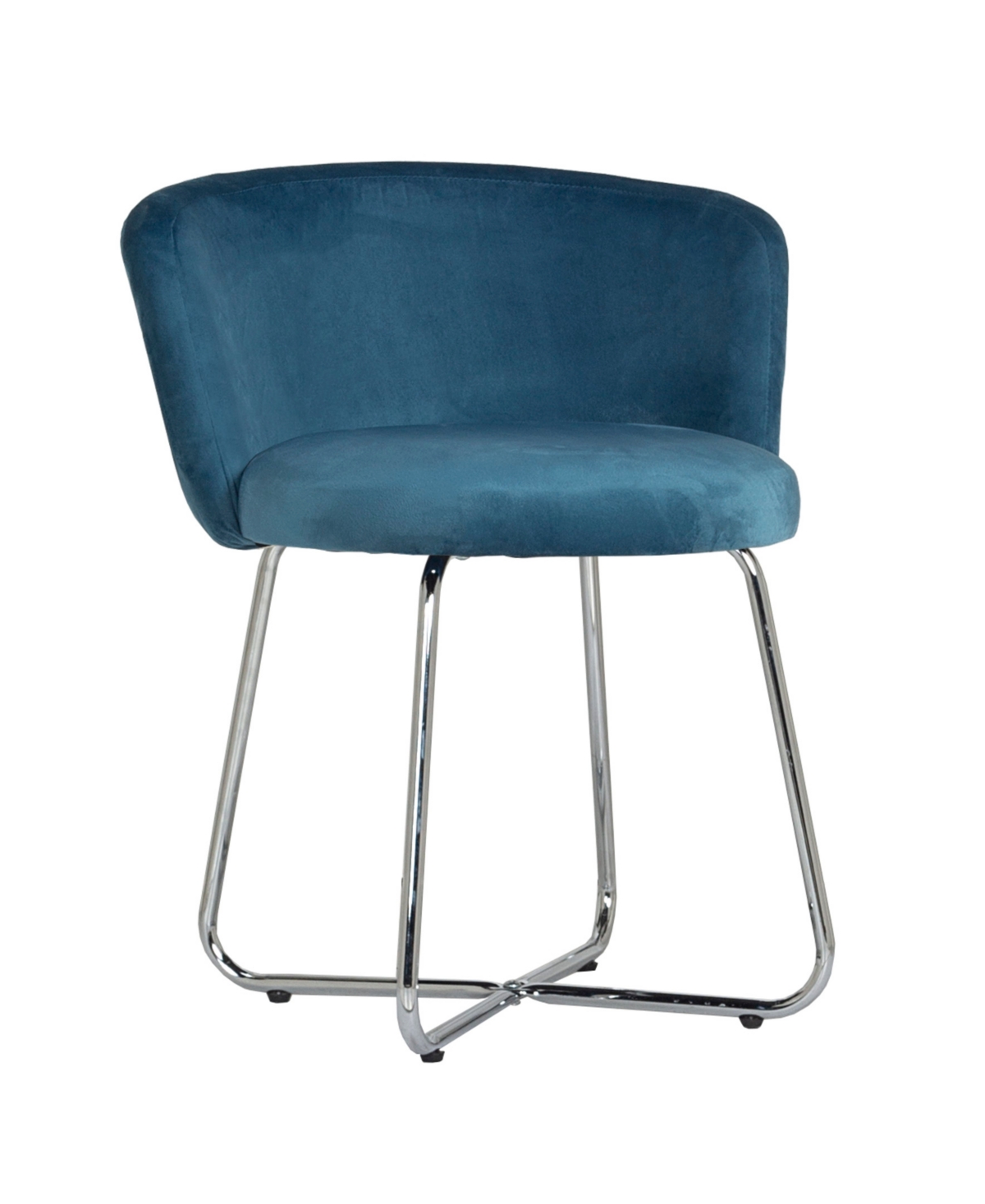 Hillsdale 25" Metal Marisol Vanity Stool In Blue