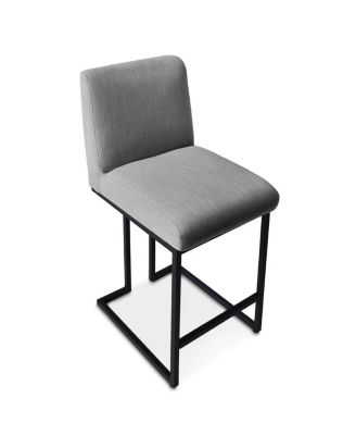 Set of 2 Fabric Counter Height Stools, 25" Seat Height Armless Upholstered Chairs for Kitchen Island-Maison Boucle