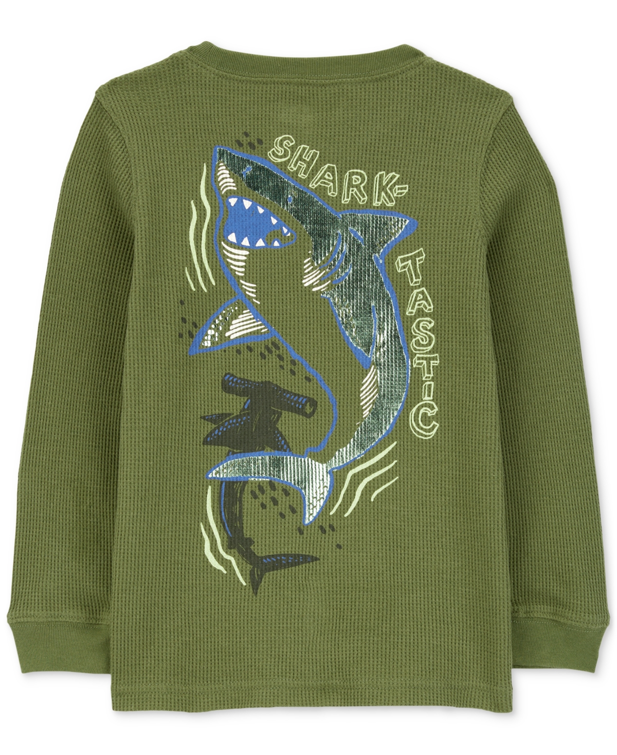 Carter's Toddler Boys Shark Graphic Thermal Long-Sleeve T-Shirt