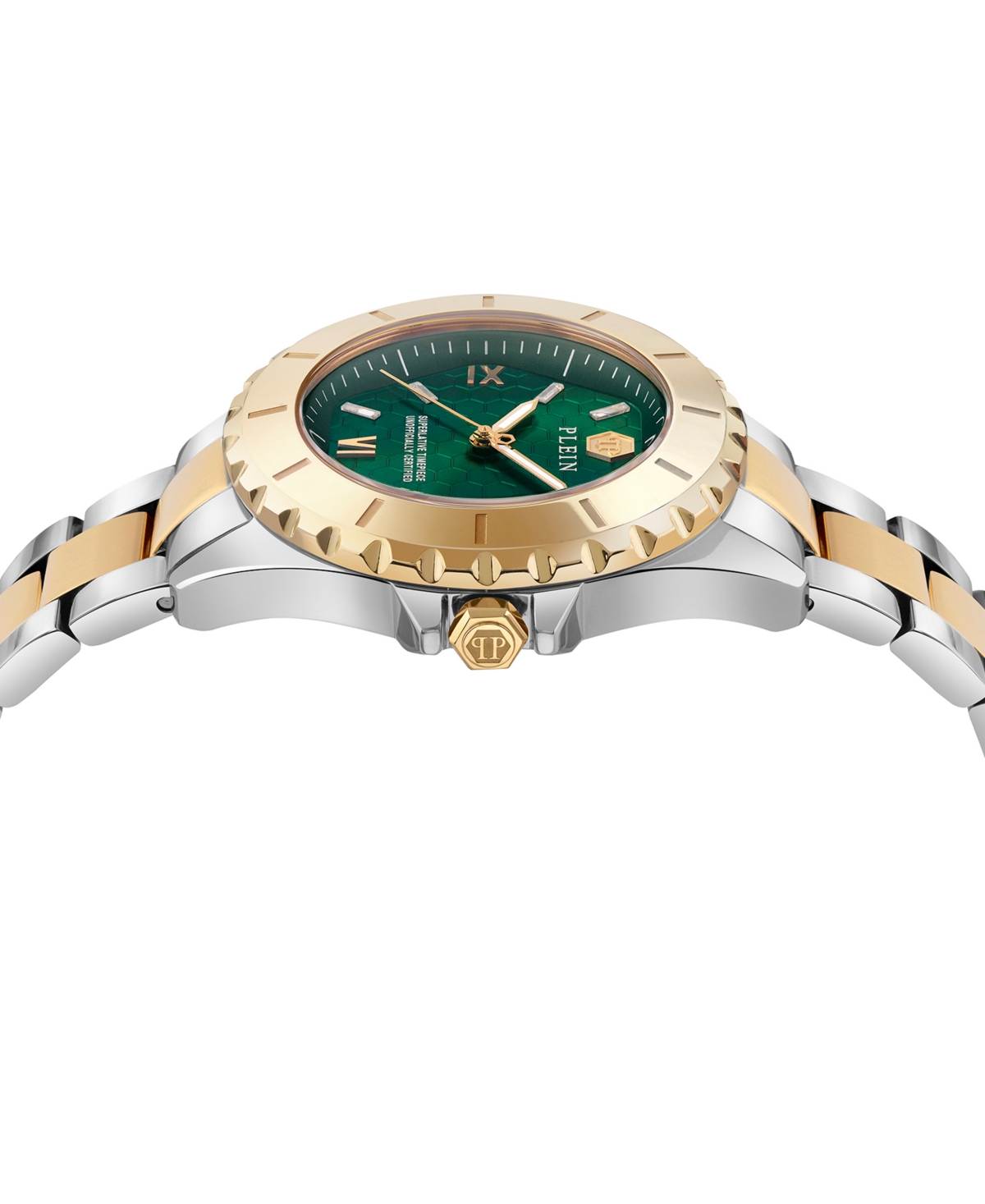 Philipp Plein Plein Heaven Crystal Watch In Two Tone