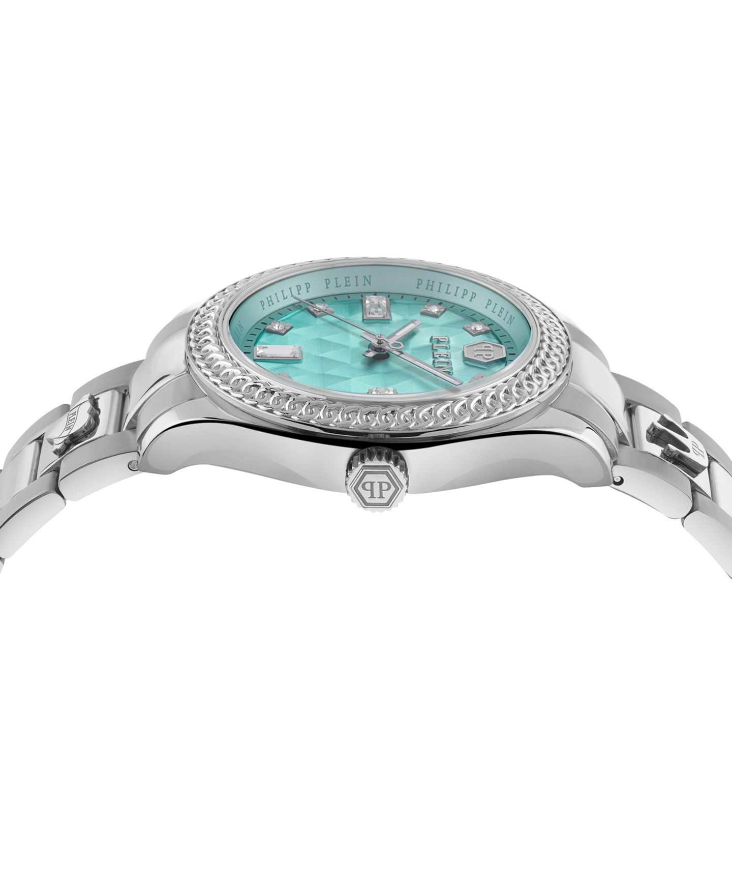 Женские часы Philipp Plein Queen Crystal Stainless Steel Bracelet Watch 38mm — фото 2