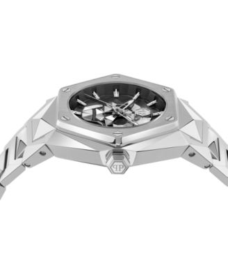 Men's The Skull Spikes Stainless Steel Bracelet Watch 45mm
