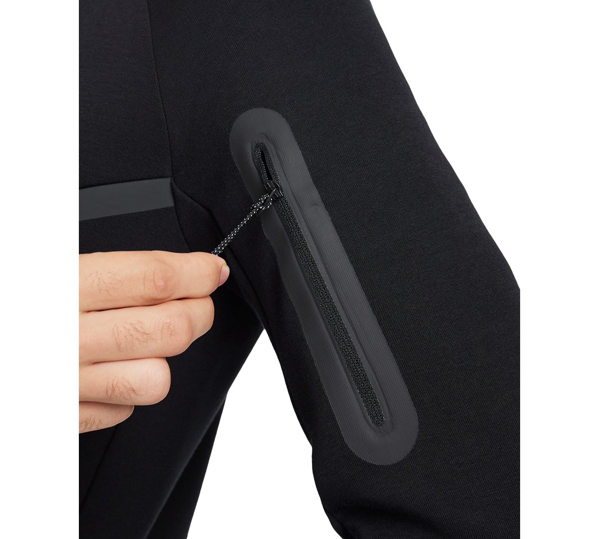Nike Mens  Tech Fleece Full-zip Windrunner Hoodie In Black,black