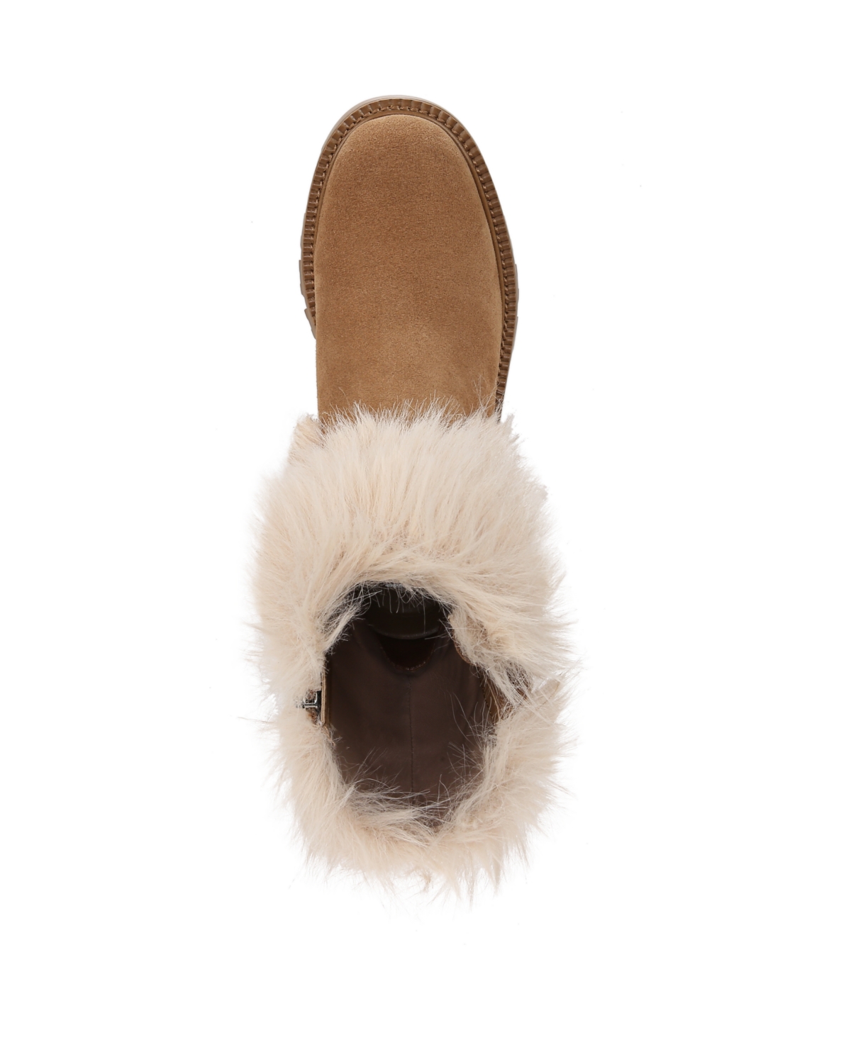 Franco Sarto Women's Brina-Fur Mid Shaft Lug Sole Boots -Faux Fur