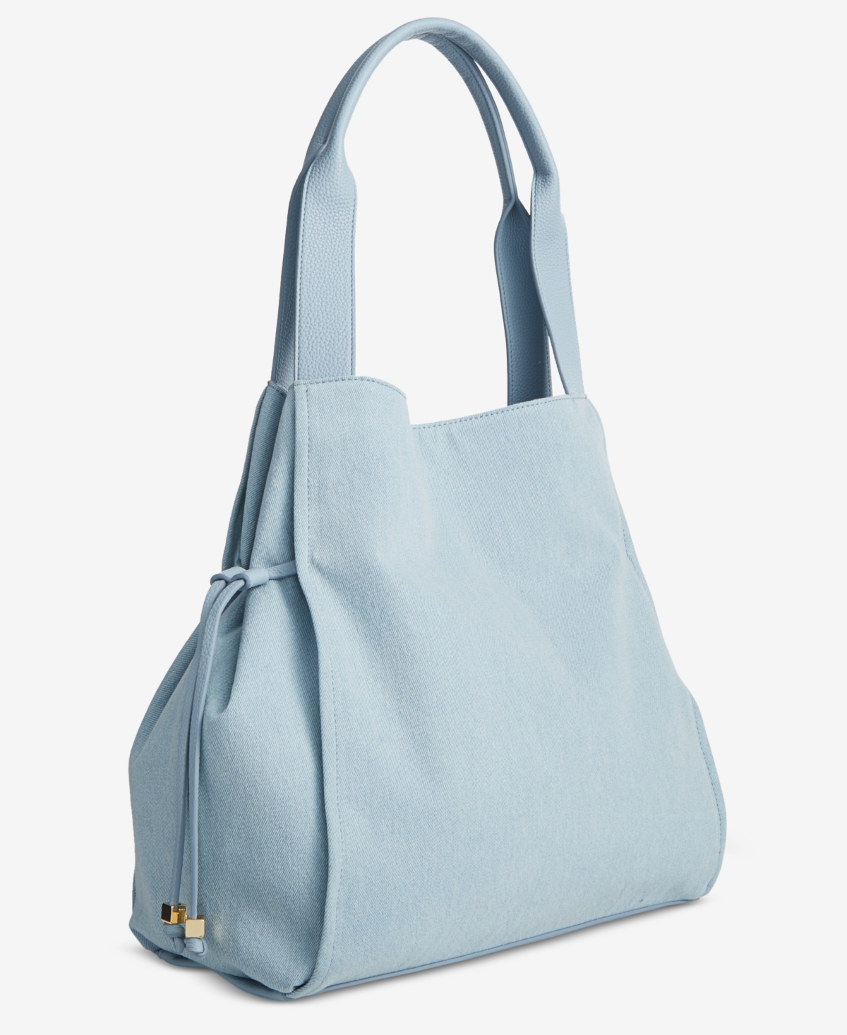 ON 34TH JYLL MEDIUM DENIM SHOULDER BAG WITH POUCH, CREATED FOR MACY'S 