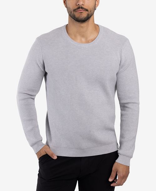 alfani SPRING + MERCER Men's Ribbed Crew Neck Sweater Men's Fashion & Accessories