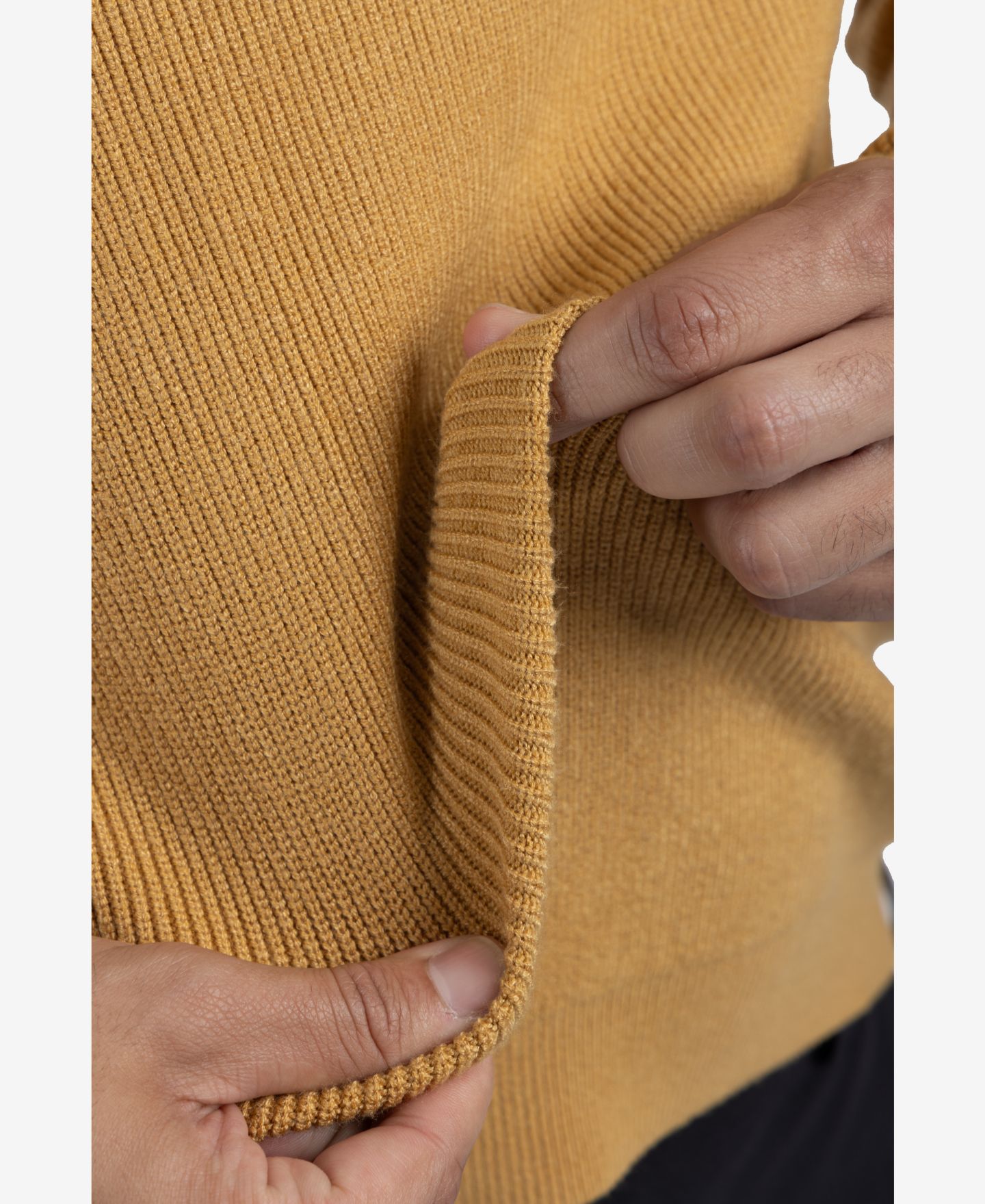 Мужской свитер SPRING + MERCER Ribbed Crew Neck, цвет: Медный — фото 7