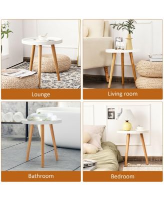 Set of 2 Round Side Table Sofa Coffee End Accent Table Nightstand Home