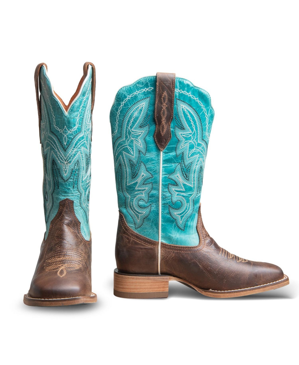 Buck & Brana Fedra Authentic Leather Cowgirl Boots By