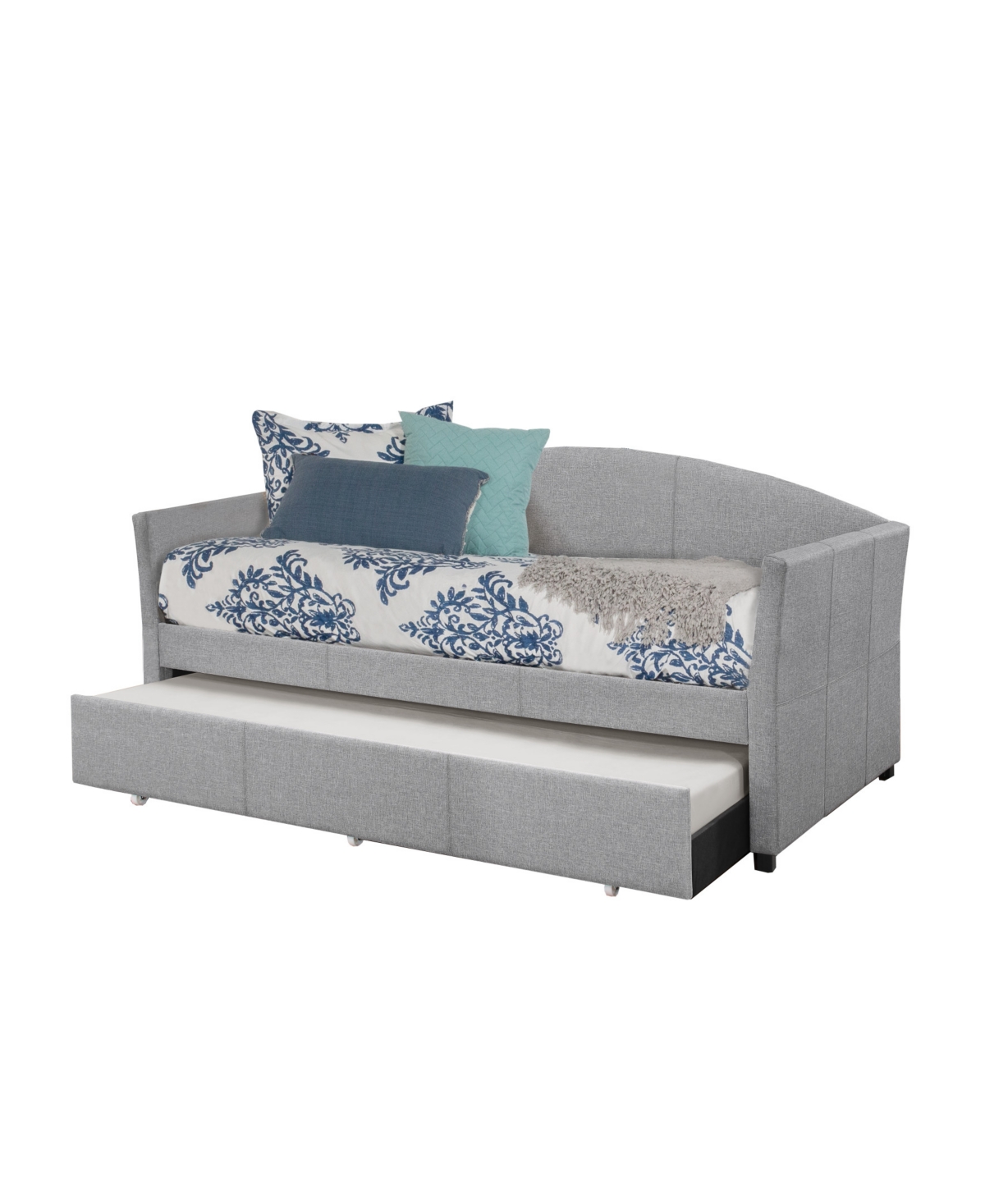 Hillsdale 31" Wood Westchester Upholstered Twin Daybed In Smoke Gray