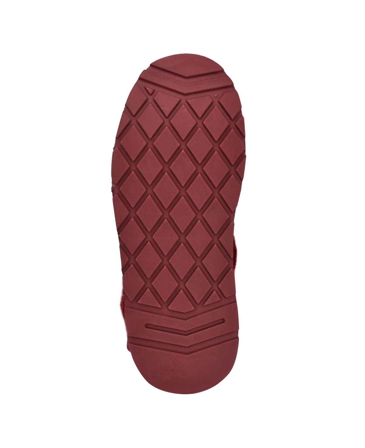 Guess Denla Faux Fur Bootie In Dark Red