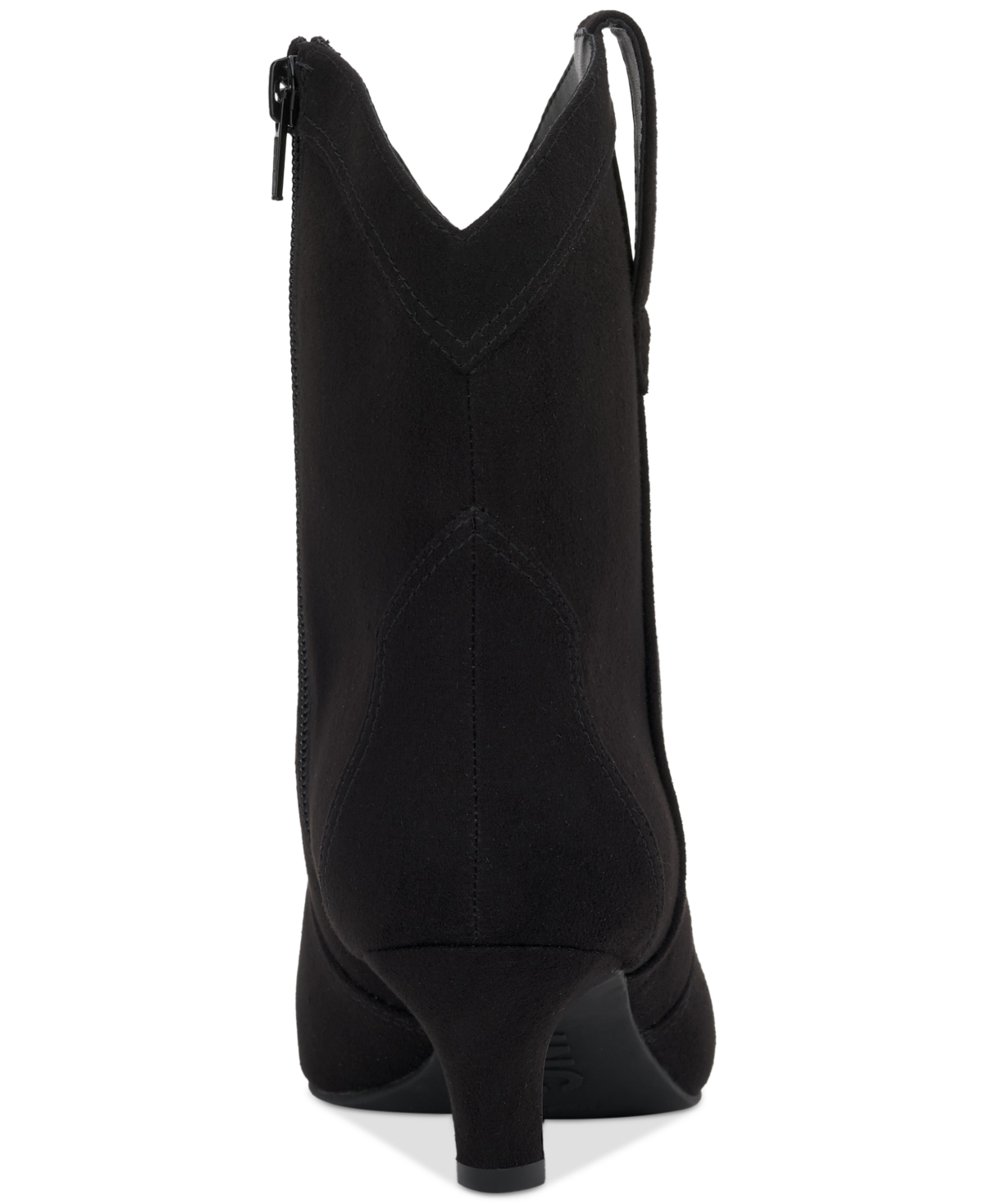 Inc International Concepts Women's Secia Western Booties, Created For Macy's In Black Micro