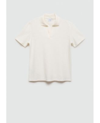 Men's Patterned Cotton Polo Shirt