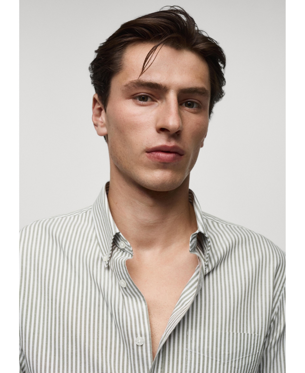 Mango Men's Cotton Kodak Striped Shirt