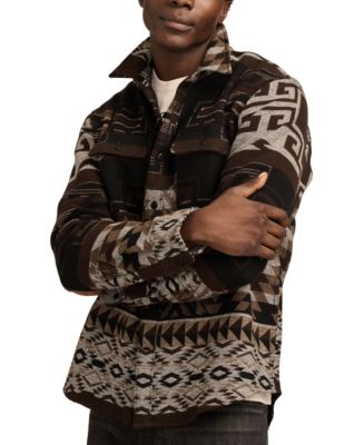 Lucky Brand Men's Humbolt Long Sleeve Button-Front Jacquard