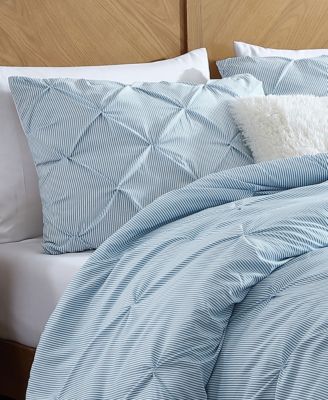 Classic Stripes Pintuck 3-Pc. Comforter Set, King