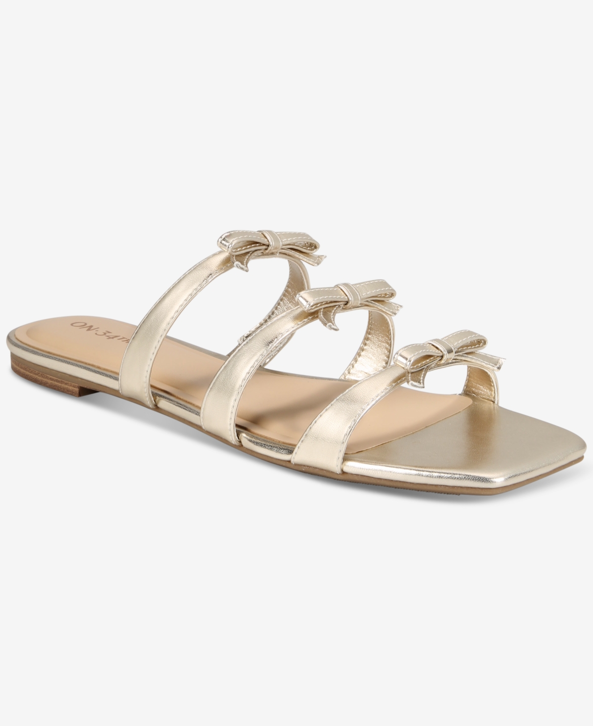 ON 34TH PATTIE STRAPPY BOW SANDALS, CREATED FOR MACY'S 