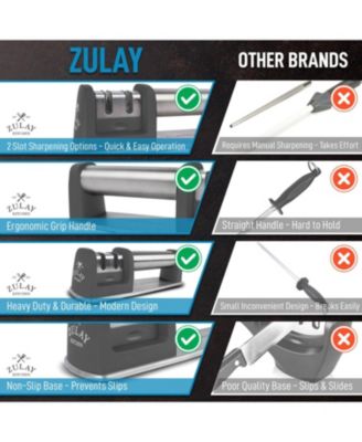 Manual Knife Sharpener for Straight & Serrated Steel Knives