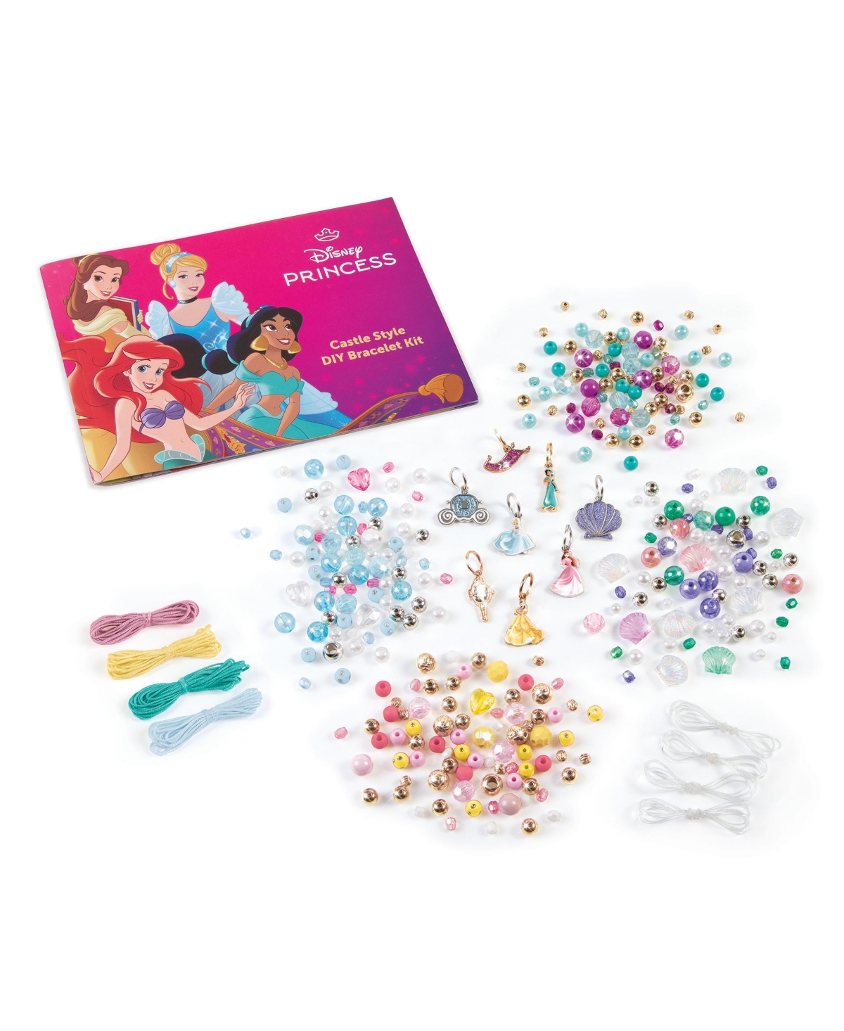 Make It Real Disney Princess Castle Style Diy Bracelet Kit In Multi
