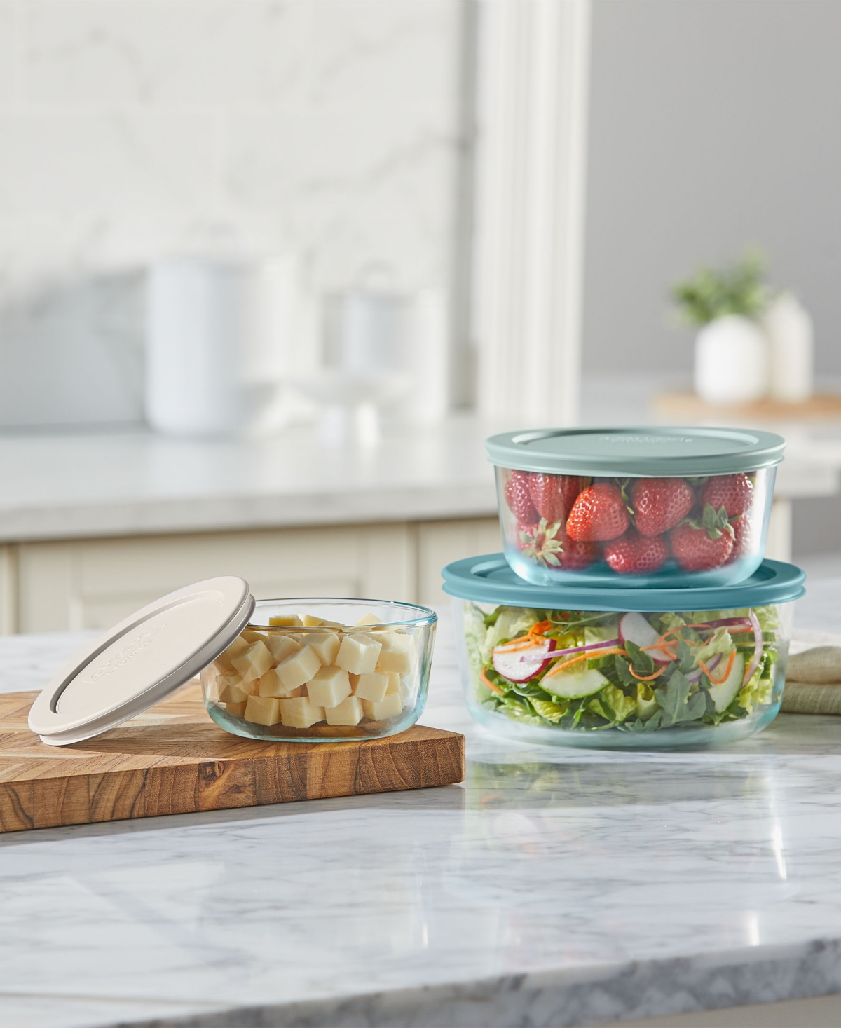 PYREX SIMPLY STORE 20-PIECE ROUND GLASS STORAGE SET 