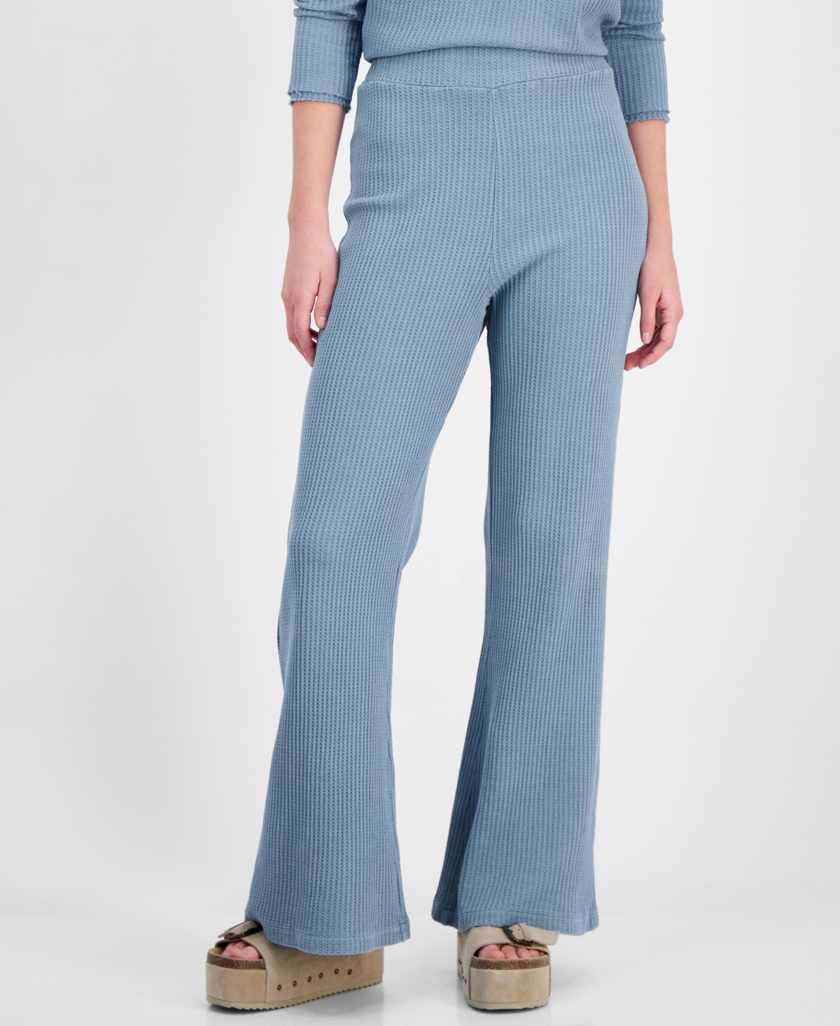 Elan Women's Waffle-Knit Pull-On Pants