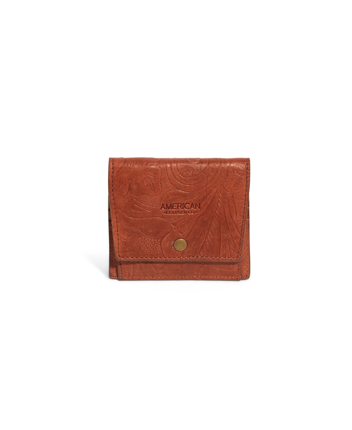 Veronica Bifold Wallet - Brandy Tooled