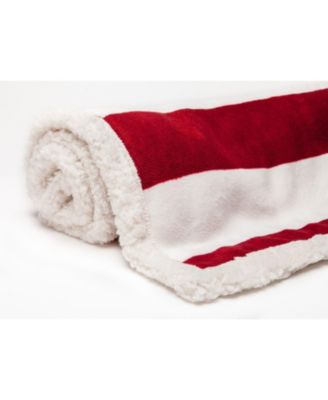 Premium Patriotic US Flag Print Sherpa Throw Blanket - Lightweight Microfiber for Couch and Bed - Great Gift for Veteran, Friend, Men, Women, Proud American House (King)