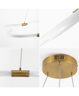 Nuvola Adjustable Dimmable LED Cloud Chandelier in Metal and Acrylic