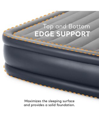 Dura Beam Deluxe Pillow Raised Air Mattress Bed w/Pump, Queen (2 Pack)